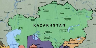 Mappa di almaty (Kazakhstan