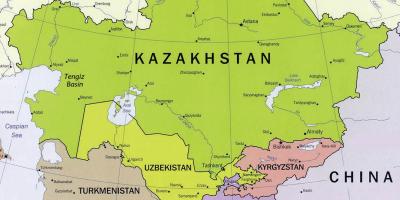 Mappa di tengiz Kazakistan